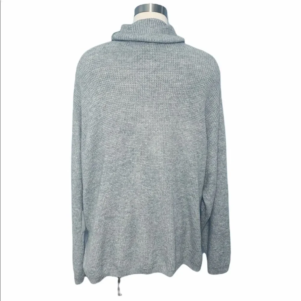 NWT 1. State Side Button Waffle Weave Turtleneck - Picture 7 of 14
